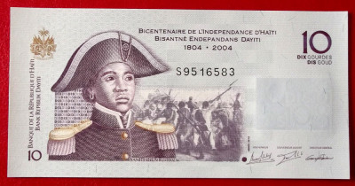 Haiti 10 gourdes 2016 UNC necirculata ** foto