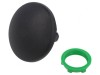 Comutator Negru 22mm Acționat prin Apăsare