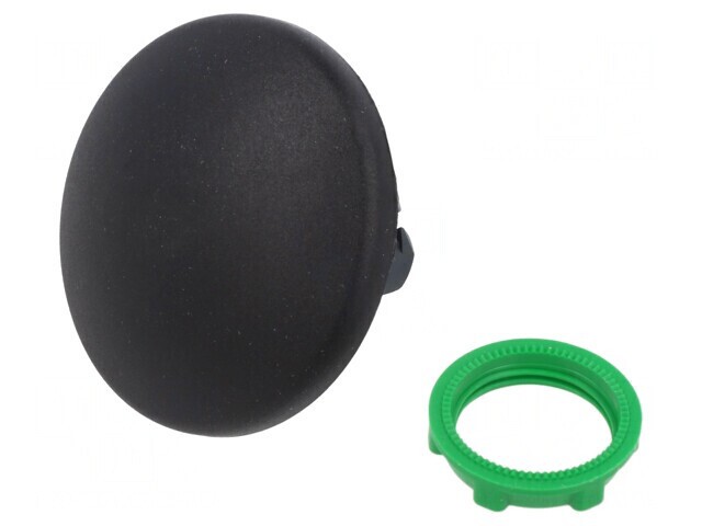 Comutator Negru 22mm Acționat prin Apăsare