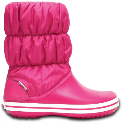 Cizme Crocs Winter Puff Boot Roz - Candy Pink foto
