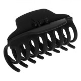 Clamă Păr, Model Cleste, Negru, 10cm, Plastic, Oem