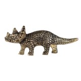 Cumpara ieftin Buton mobilier metal auriu Dinozaur 8x3x3 cm