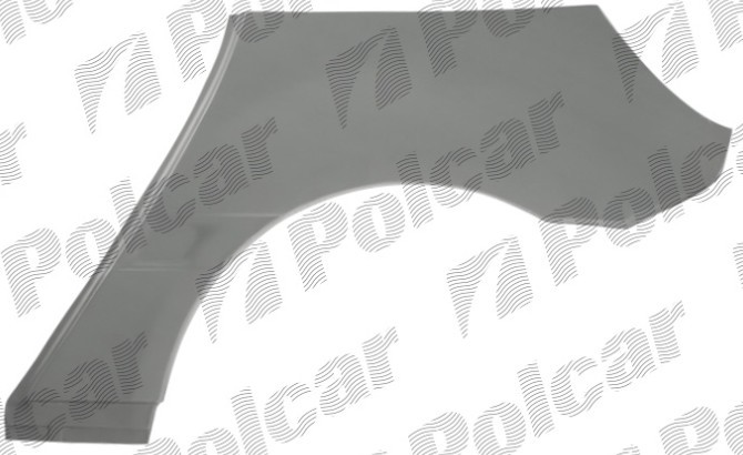 Segment reparatie aripa spate MERCEDES Clasa B (W245), 05.2005-06.2011, partea dreapta, metal galvanizat,