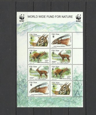 VIETNAM 2000 WWF FAUNA PROTEJATA BOVINE SAOLA foto