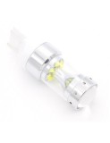 Led auto Canbus T20 (W21W) ALB 60W cu leduri CREE cu o singura intensitate