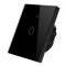 Intrerupator inteligent cu touch, Wifi, 1 canal, 10A, Negru