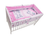 Lenjerie MyKids Teddy Hug Roz M1 4+1 Piese 120x60