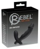 Vibrator negru cu ax ușor ondulat și gland mare la v&acirc;rf Prostate Vibrator (15