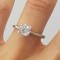 Superb inel vintage din argint model solitaire/logodna