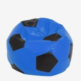 BEAN BAG MONDO BALL - IMITATIE PIELE - NEGRU/DIVERSE CULORI - Negru 21901
