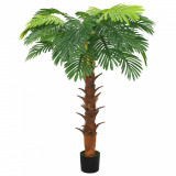 Palmier cycas artificial cu ghiveci, verde, 160 cm