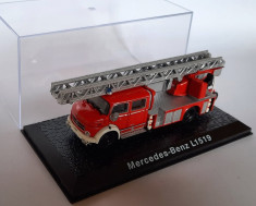 Macheta Pompieri Mercedes Benz L1519, 1:72 foto