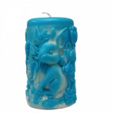 Lumanare Parfumata Iepure cu Flori , 230g, 10 A 7 cm