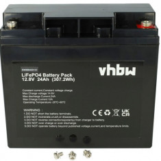 Baterie VHBW LiFePO4 24Ah 12.8V 307.2 Wh Baterie litiu-fosfat de fier pentru rulote