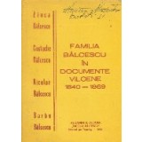 Familia Balcescu in documente vilcene 1840 - 1869