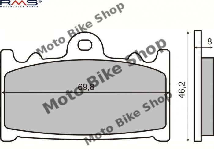 MBS Placute frana MCB602, Cod Produs: 225101150RM