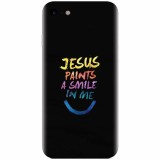 Husa silicon pentru Apple Iphone 6 / 6S, Jesus Paints A Smile In Me