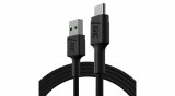 Green Cell GC PowerStream PowerStream USB-A - USB-C 120cm QC 3.0 Cablu de date și &icirc;ncărcare QC 3.0