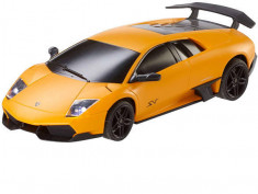 Masinuta Lamborghini galbena cu telecomanda 1:24 foto