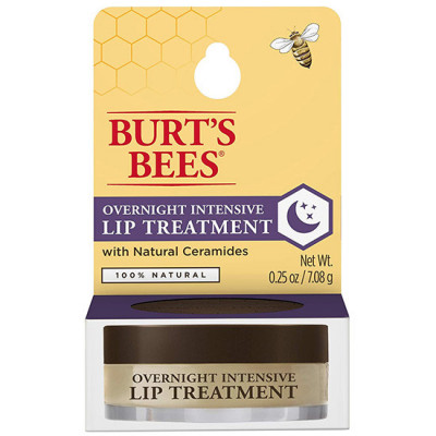 Balsam Buze, Burt&amp;amp;#039;s Bees, din Ceara Albine, Ingrediente 100% Naturale, Tratament pentru Timpul Nopti foto