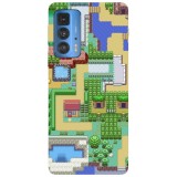 Husa compatibila cu Motorola G50 model Pokemon pixelated map, Silicon, TPU, Viceversa, Transparent, Carcasa