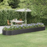 VidaXL Strat &icirc;nălțat grădină 396x100x36 cm oțel vopsit electrostatic