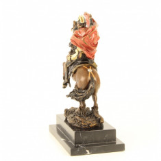 Napoleon - statueta din bronz pictat pe soclu din marmura BG-15