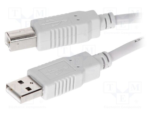 Cablu USB 2.0 USB A - USB B 1m gri BQ CABLE