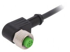 Cablu de Conectare M12 4PIN Unghi 15m PUR 30VAC 4A