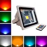 Proiector LED RGB 20W COB, IP65, 220V, Exterior, Gradina, Telecomanda