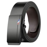 Curea Barbati cu catarama automata metalica, Casual Elegant, - 110 Cm, Negru, Oem