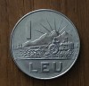 1 Leu 1966 RSR Rom&acirc;nia, Luciu de Monetărie, Monedă Veche