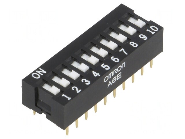 Comutator DIP-SWITCH 10 Secțiuni ON-OFF 24VDC