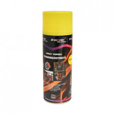 Spray vopsea termorezistenta pentru etrieri si motor GALBEN 450ml rezistenta la