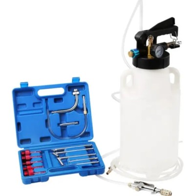 Pompa pneumatica pentru schimbat ulei cutii viteze automate 10 litri 13 adaptoare foto