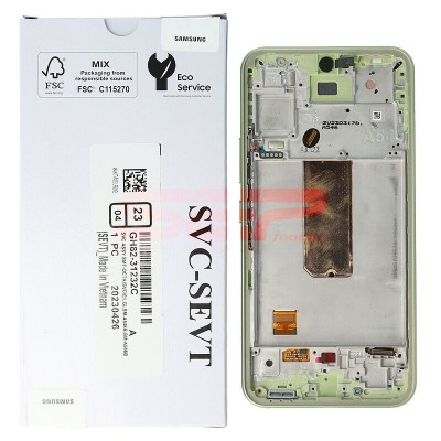 LCD+Touchscreen cu Rama Samsung Galaxy A54 5G / A546 GREEN Original Service Pack foto