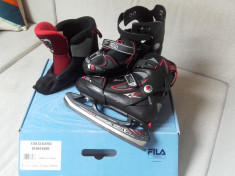 Patine gheata reglabile 35-38EU FILA X ONE ICE blk red foto