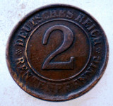 7.725 GERMANIA WEIMAR 2 RENTENPFENNIG 1924 E/F?, Europa, Bronz