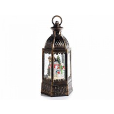 Felinar Craciun cu led cm 12.5x11x29 cm