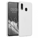 Husa Kwmobile pentru Samsung Galaxy A40, Silicon, Alb, 48547.48, Carcasa