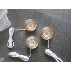 Set 3 spoturi LED Trym kabinett, 1w, diametru 6cm