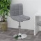 Gossi scaun de bar pivotant, gri deschis, material textil