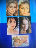 HOPCT LOT NR 1262 FRANTA-ACTORI/ARTISTI-5 CARTI POSTALE-NECIRCULATE