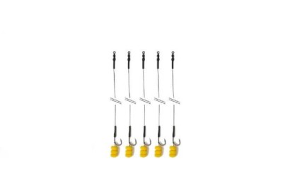 Set porkarpfishing cu 5 carlige legate echilibrate cu porumb flotant nr 2/4/6/8 foto