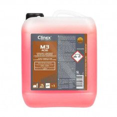 CLINEX M3 Acid, 5 litri, detergent pentru suprafete sanitare, curata si neutralizeaza suprafetele