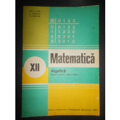 Ion D. Ion - Matematica. Algebra. Manual pentru clasa a XII-a (1984)