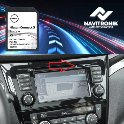 Card navigatie Nissan X-Trail (2014&amp;ndash;2021) Connect 3 LCN3 V7 Europa Romania 2022 foto