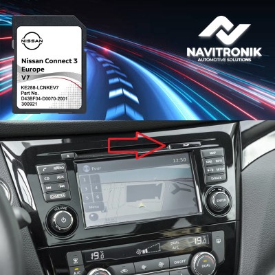 Card navigatie Nissan Connect 3 LCN3 Europa V7 2022 Qashqai Juke Navara X-Trail foto