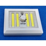 Lampa led portabila cu baterii, putere 12W 4xCOB, fixare magnet, variator, lumina rece, NAN014
