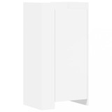 Cumpara ieftin Pantofar, alb, 52x37,5x100 cm, lemn prelucrat